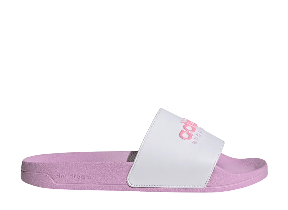 アディダス アディレッタ シャワー スライド "クラウドホワイト/ブリスピンク/ブリスライラック"