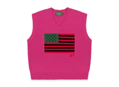 DENIM TEARS African-Americana Vest "Pink"