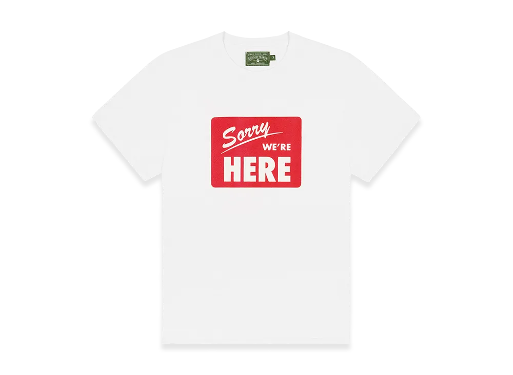 DENIM TEARS Sorry We're Here Tee "White"