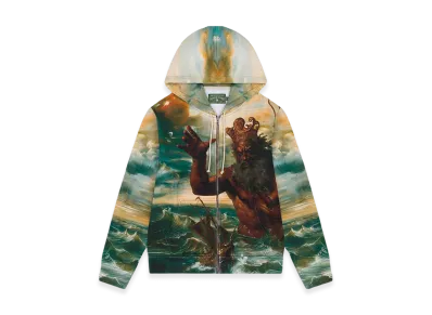 DENIM TEARS Poseidon's Revenge Zip Up Hoodie "Multi"