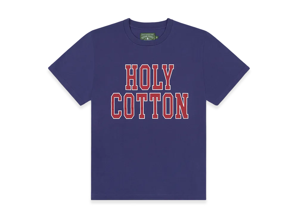 DENIM TEARS Holy Cotton Tee "Navy"