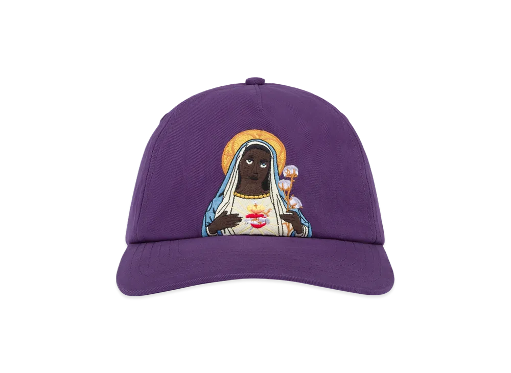 DENIM TEARS Black Mary Cap "Purple"