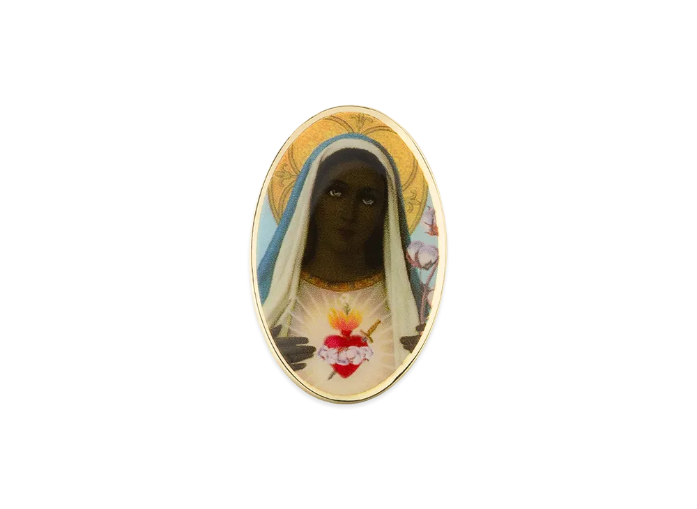 DENIM TEARS Black Mary Pin "Multi"