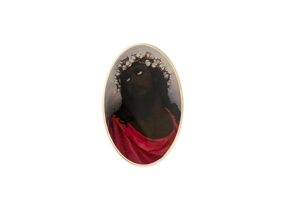 DENIM TEARS Black Jesus Pin "Multi"