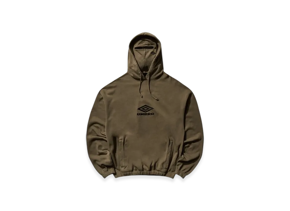 UMBRO x Slam Jam Men's Logo Masked Hoodie "Green"