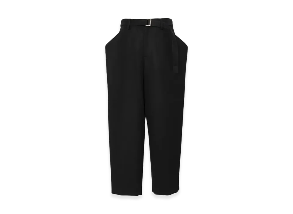 sacai Wool Melton Pants "Black"