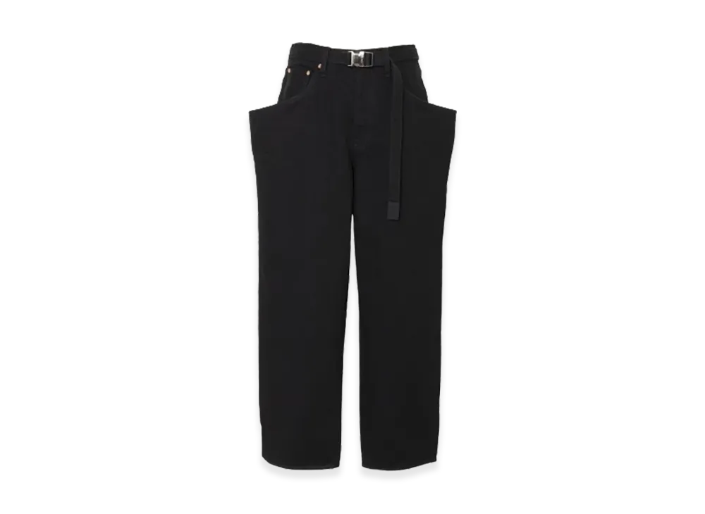 サカイ デニムパンツ "ブラック"