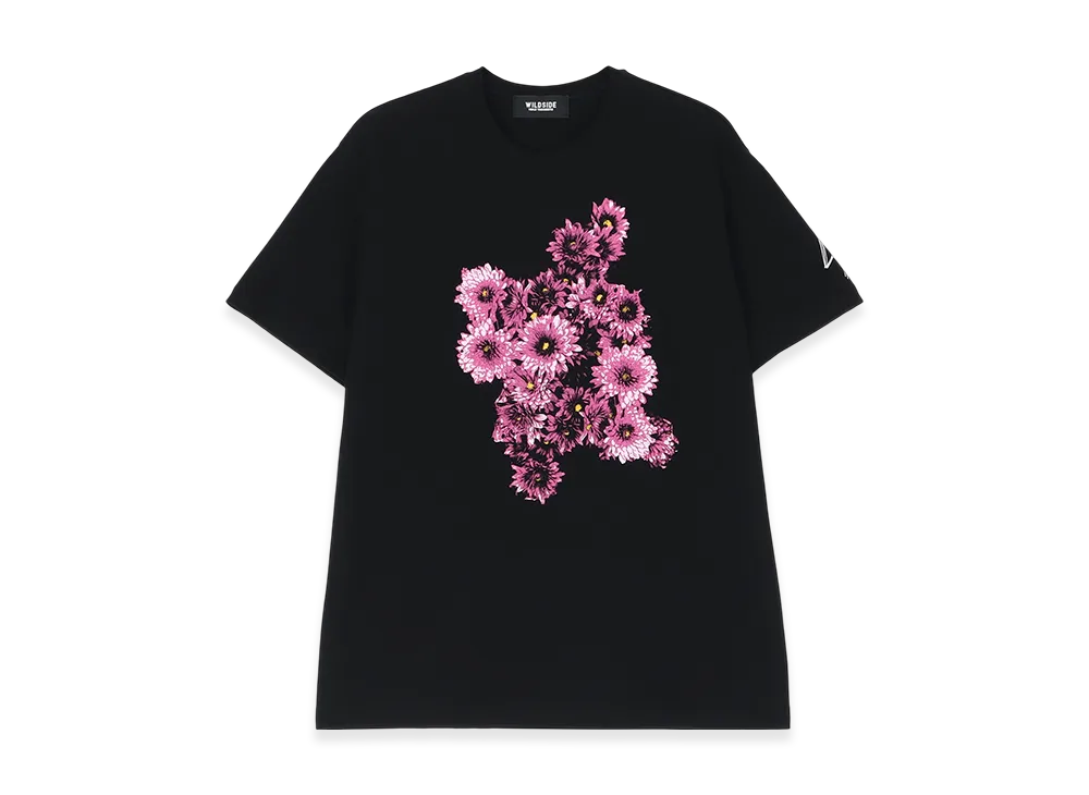 WILDSIDE YOHJI YAMAMOTO Flower T-Shirt "Black"
