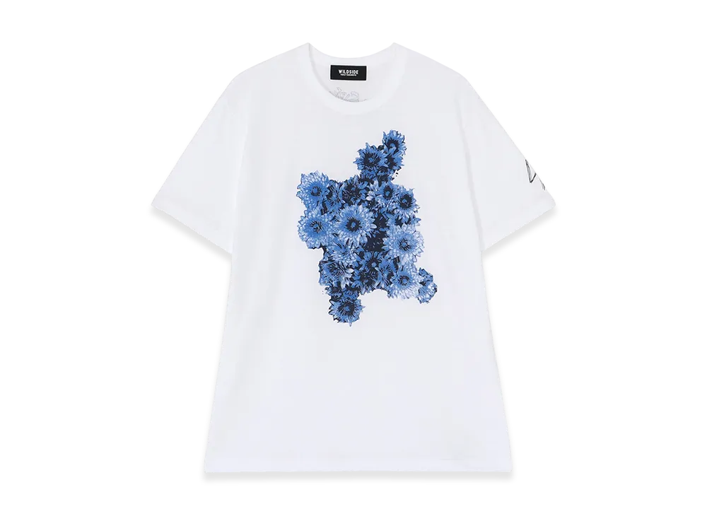 WILDSIDE YOHJI YAMAMOTO Flower T-Shirt "White"