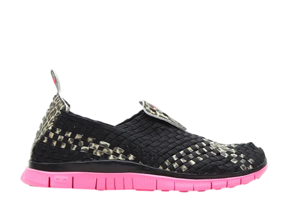 atmos × Nike Free Woven 4.0 QS "Black/Metallic Gold/Pink Flash"