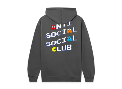 ANTI SOCIAL SOCIAL CLUB x PAC-MAN Pixel Hoodie "Charcoal"