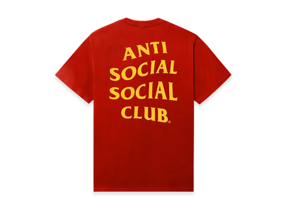 ANTI SOCIAL SOCIAL CLUB Seasonal Mind Games Tee "Fiery Red"