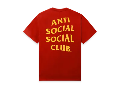 ANTI SOCIAL SOCIAL CLUB Seasonal Mind Games Tee "Fiery Red"
