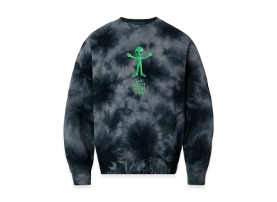 ANTI SOCIAL SOCIAL CLUB Alien Crewneck "Black Tie-Dye"