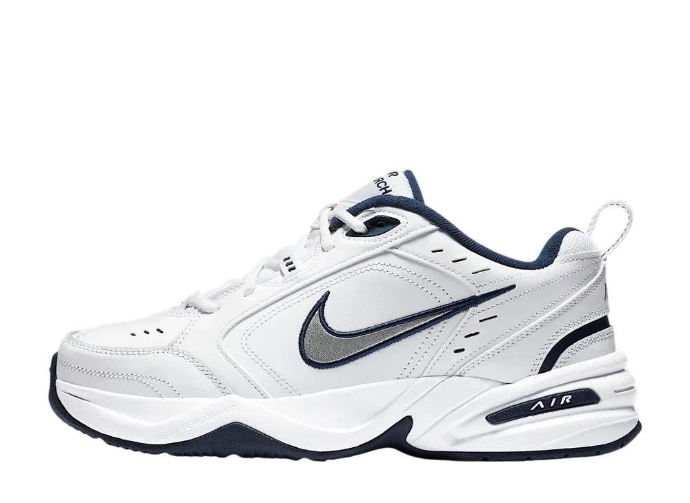 Nike Air Monarch 4 "White/Metallic Silver" (Regular)