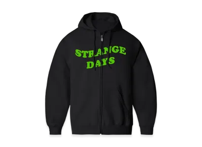 ANTI SOCIAL SOCIAL CLUB Strange Days Zip Hoodie "Black"