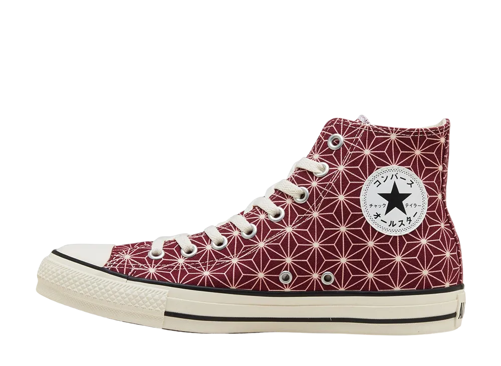 コンバース オールスター JG ハイ "麻の葉/マルーン" (ABCマート エクスクルーシブ)