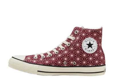 Converse All Star JG Hi "Asanoha/Maroon" (ABC-MART Exclusive)