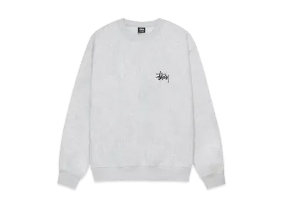 Stussy Basic Crew (24SS) "Ash Heather"