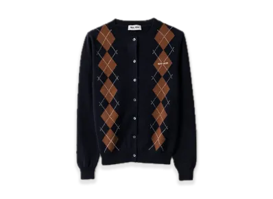 MIU MIU Cashmere Cardigan "Navy"