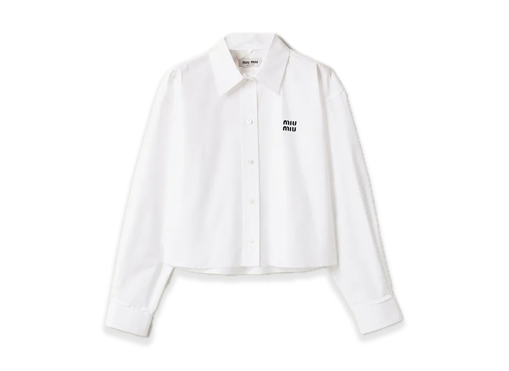 MIU MIU Poplin Shirt "White"