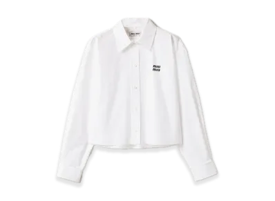 MIU MIU Poplin Shirt "White"