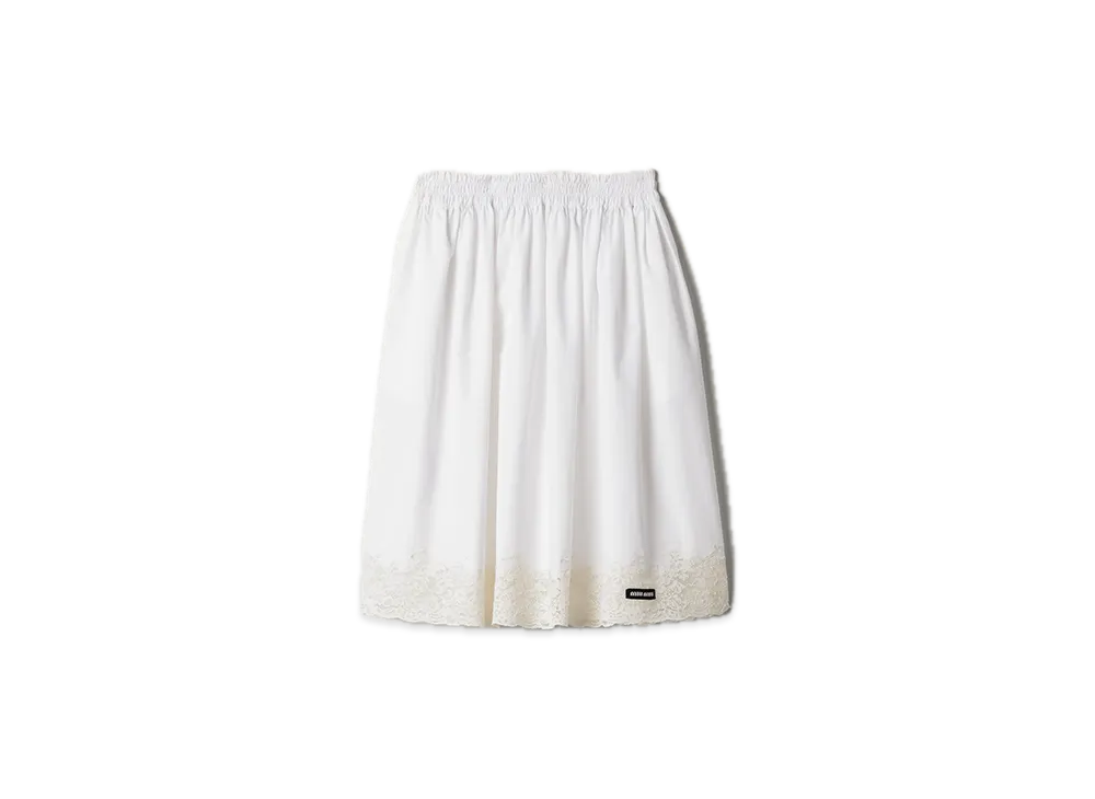 ミュウミュウ ポプリン スカート 