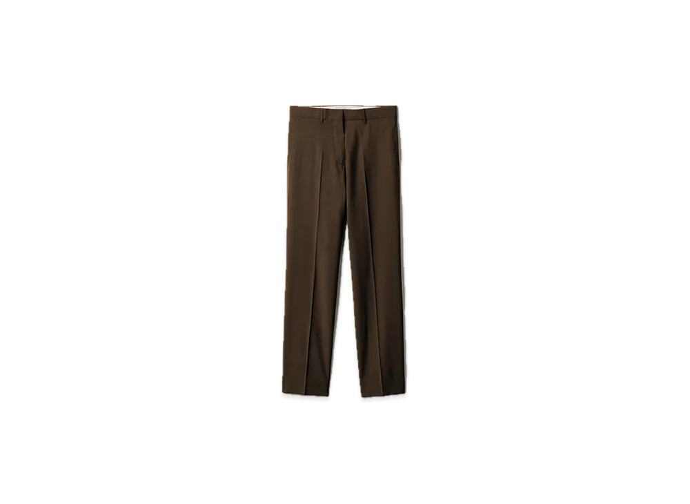 MIU MIU Superfine Wool Pants "Peat Brown"