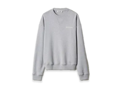 MIU MIU Cotton Fleece Sweatshirt "Gray"