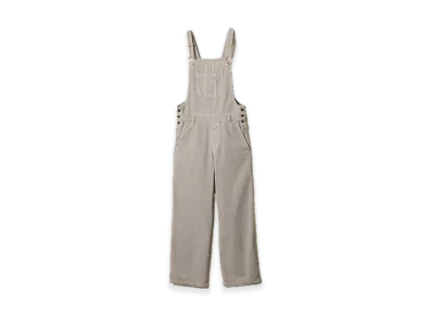 MIU MIU Washed Velvet Corduroy Jumpsuit "Light Gray"