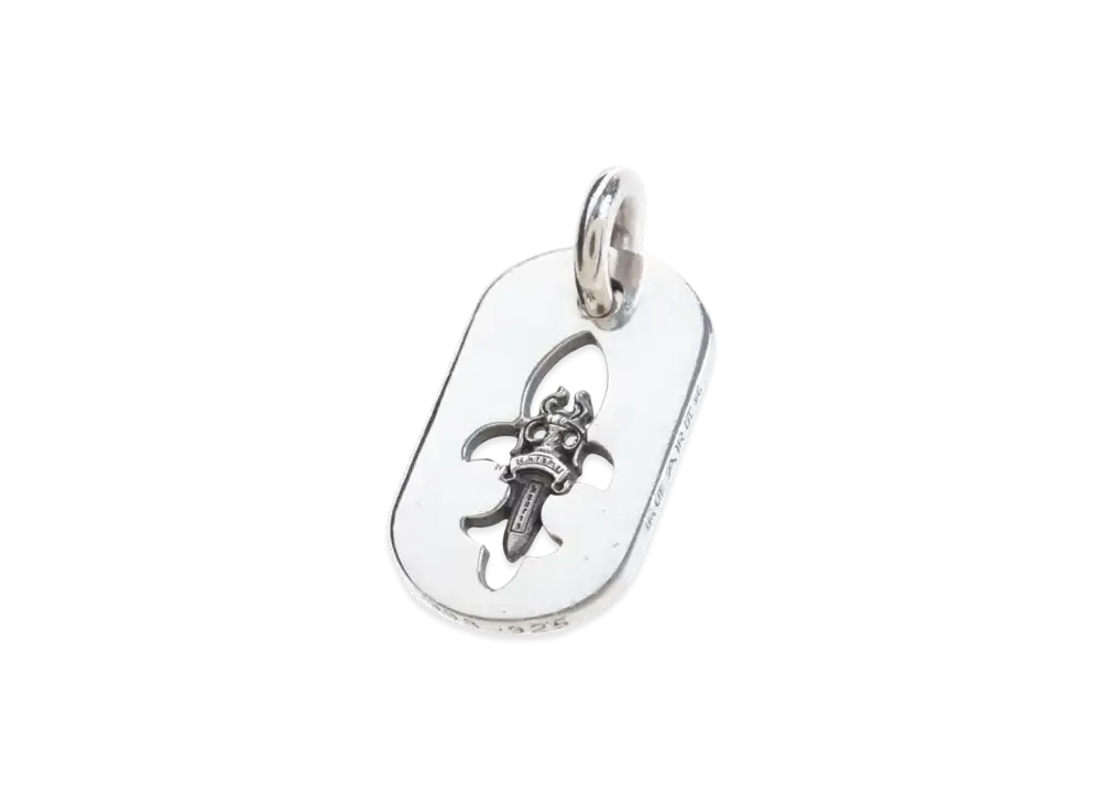 Chrome Hearts Flareney Dagger Dog Tag Top (Small) "Silver"