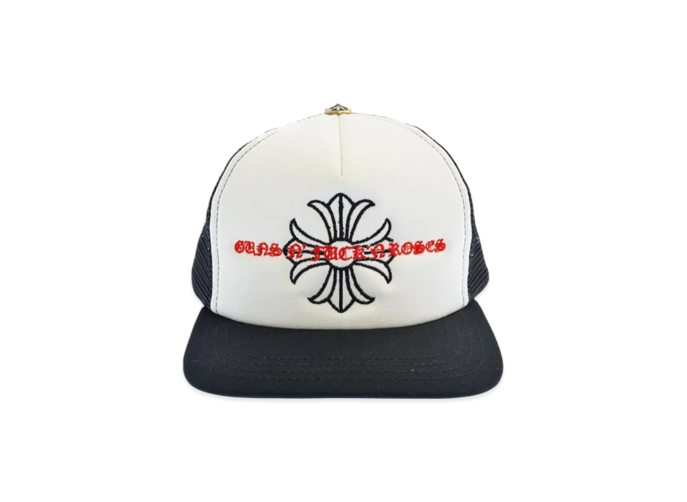 Chrome Hearts Guns N' Roses Trucker Mesh Cap "Black/White"