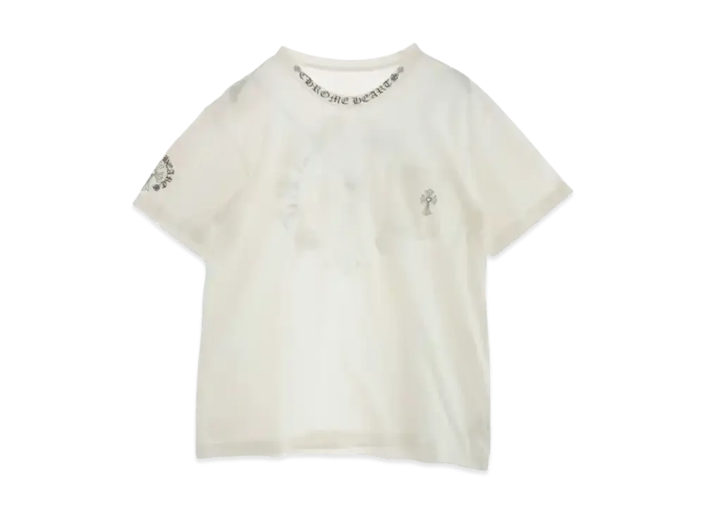 Chrome Hearts Back Cross Neck Logo Tee "White"