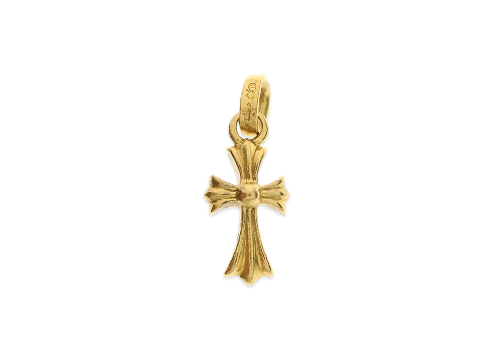 Chrome Hearts CH Cross Baby Fat Charm 22K "Gold"