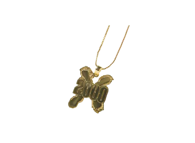 PRO WRESTLING NOAH 25th ANNIV \ 89xiitokyo TEAM 2000X GOLD NECKLACE "GOLD"