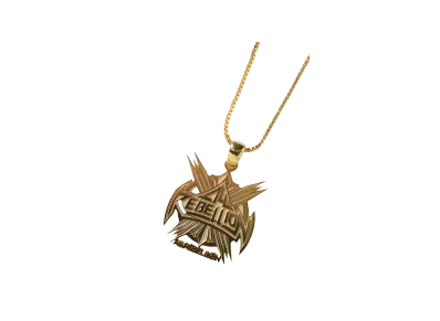 PRO WRESTLING NOAH 25th ANNIV \ 89xiitokyo ALL REBELLION gold necklace "GOLD"