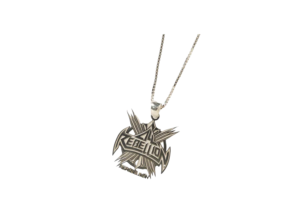PRO WRESTLING NOAH 25th ANNIV \ 89xiitokyo ALL REBELLION silver necklace "SILVER"
