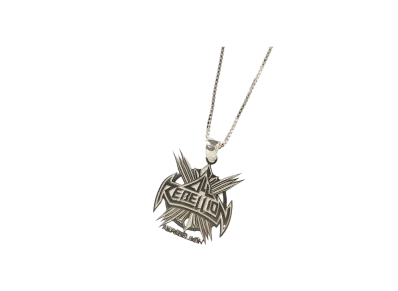 PRO WRESTLING NOAH 25th ANNIV \ 89xiitokyo ALL REBELLION silver necklace "SILVER"