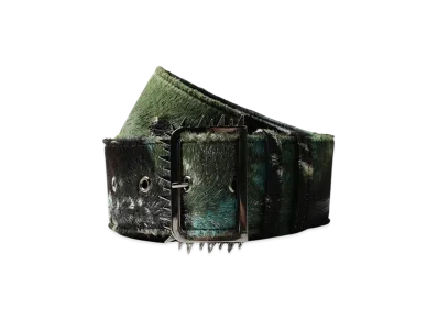 Ground Y x CHAINSAW MAN Collaborate Collection Chainsaw Hair Calf Belt "Khaki"