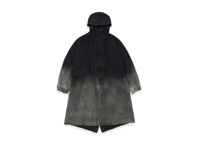 Ground Y x CHAINSAW MAN Collaborate Collection Bleach Wash Chainsaw Coat "Black"