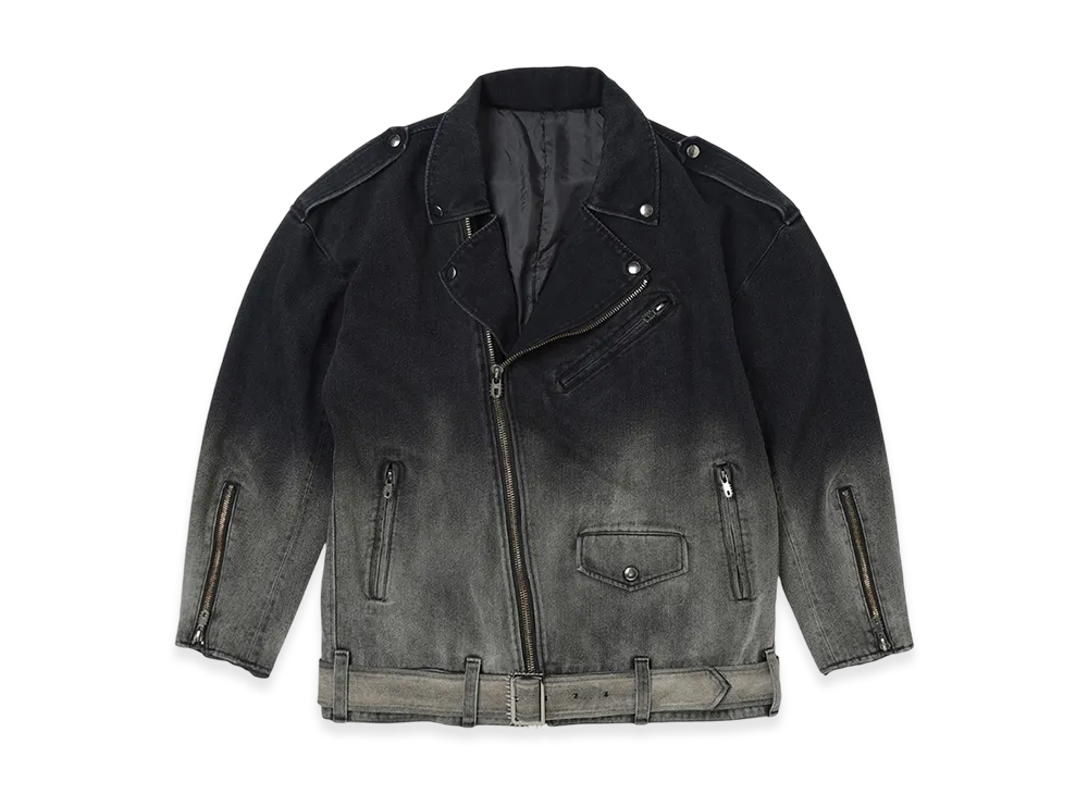 Ground Y x CHAINSAW MAN Collaborate Collection Bleach Wash Chainsaw Riders "Black"