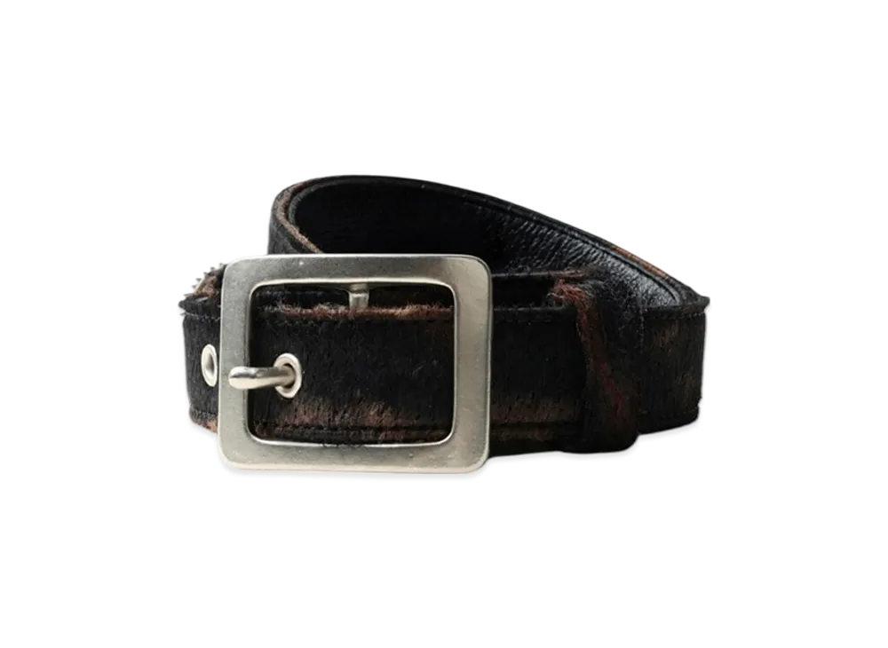 Ground Y x CHAINSAW MAN Collaborate Collection Chainsaw Hair Calf Belt Slim Ver "Brown"