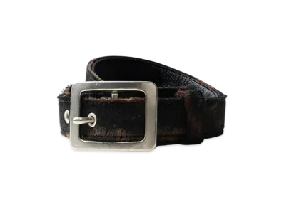 Ground Y x CHAINSAW MAN Collaborate Collection Chainsaw Hair Calf Belt Slim Ver "Brown"