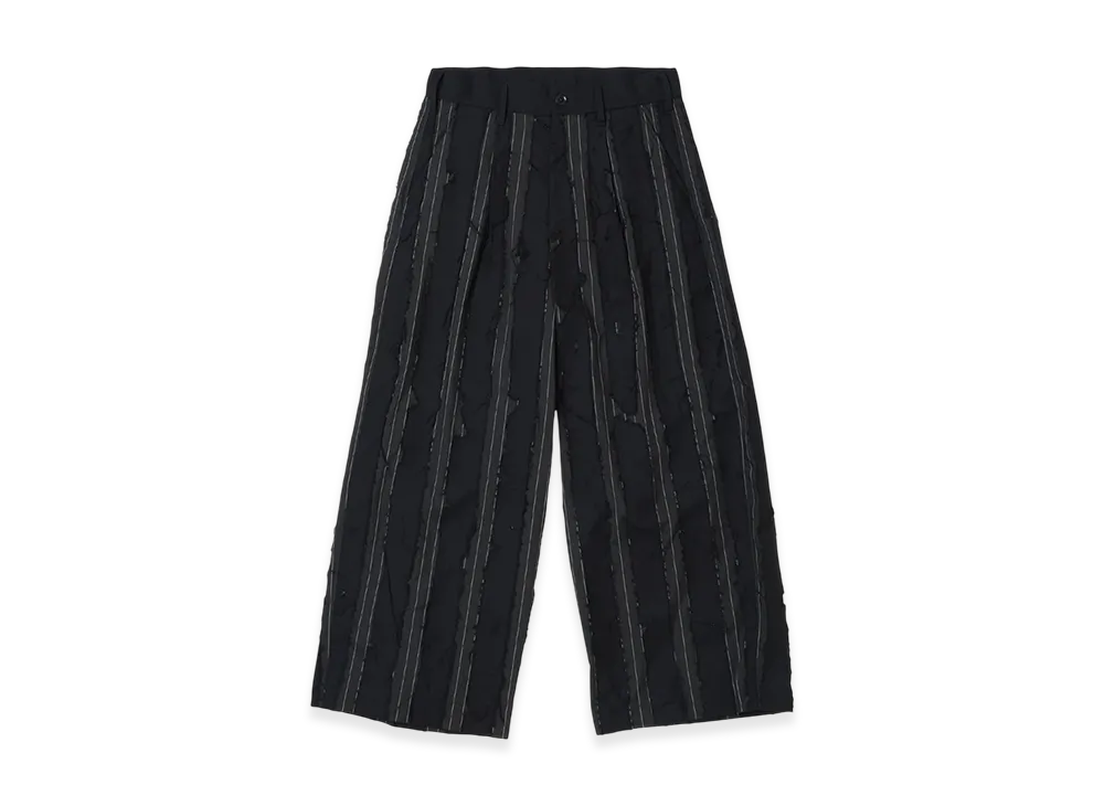 Ground Y x CHAINSAW MAN Collaborate Collection Chainsaw Opal Finishing Wide Pants "Black"