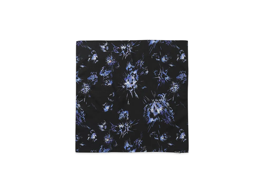 Ground Y x CHAINSAW MAN Collaborate Collection Bomb And Flower Handkerchief "Black/Purple"