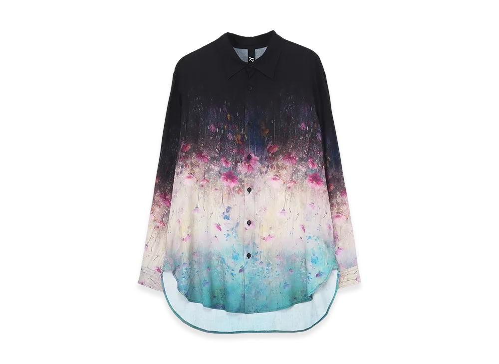 Ground Y x CHAINSAW MAN Collaborate Collection Flower Graphic Shirt "Yellow/Blue"