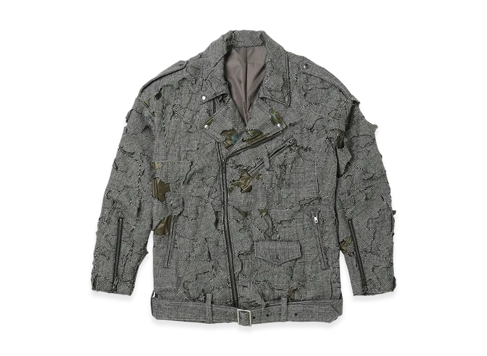 Ground Y x CHAINSAW MAN Collaborate Collection Explosion Camouflage Riders "Gray"