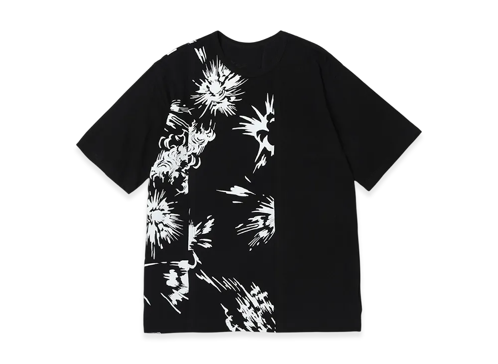 Ground Y x CHAINSAW MAN Collaborate Collection Explosion Graphic T-Shirt "Black"
