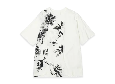 Ground Y x CHAINSAW MAN Collaborate Collection Explosion Graphic T-Shirt "White"