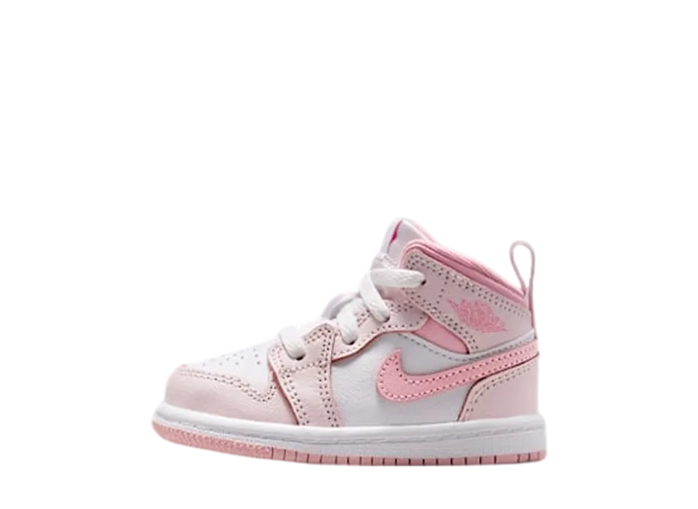 ナイキ TD ジョーダン1 ミッド "パールピンク/ホワイト/ミディアムソフトピンク" (キッズ)